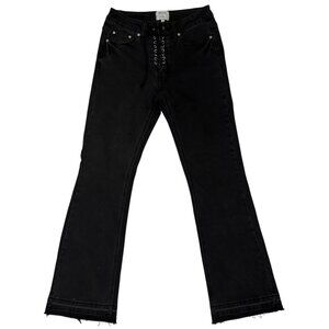 Twelve by Ontwelfth Lace-Up Flare Jeans Size 26